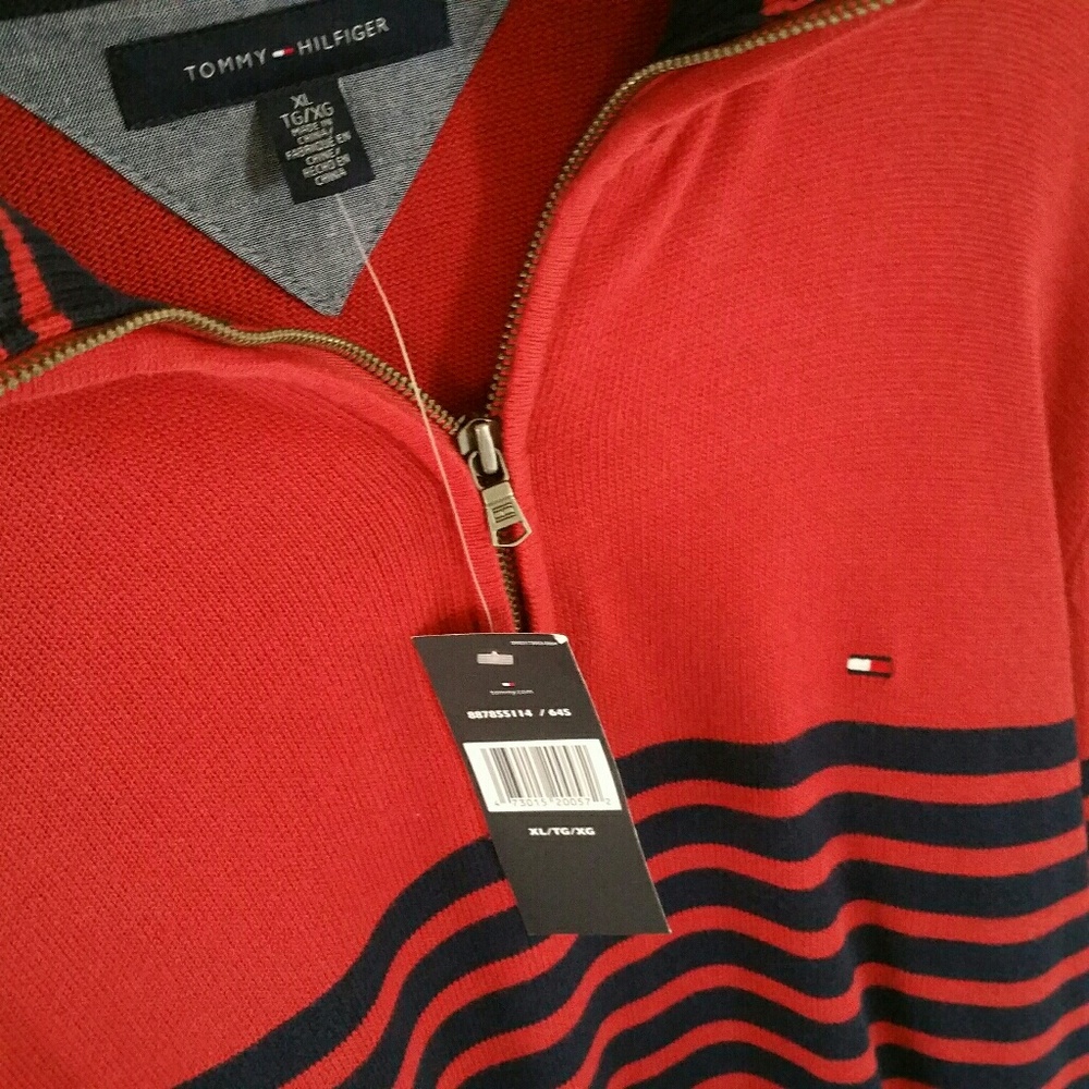 🔴🟢 T0mMy HilFiGer 1/4 zIp sweAtShiRt - Picture 3 of 9